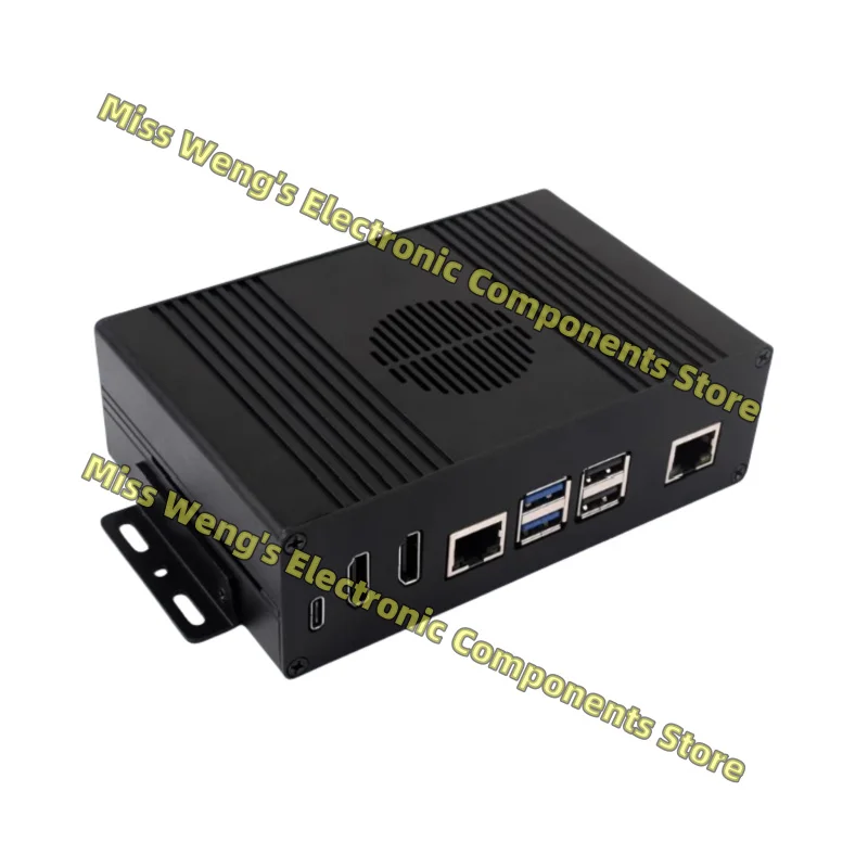 Placa de expansão de interface múltipla de máquina multifuncional de concha de liga de alumínio suporta saída dupla de alta definição 4K, caixa de módulo Pi5