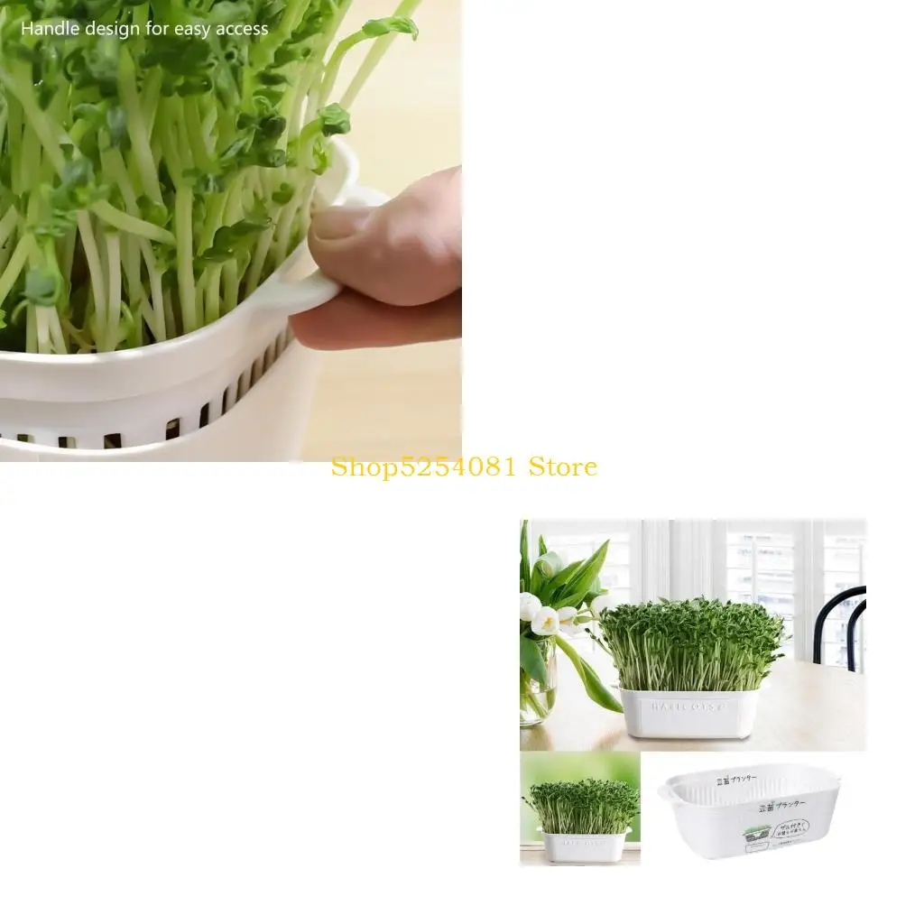 AXYC Microgreens Sprouter Tray Bean Sprout Grower Space Saving Sprouting Basket for Garden Enthusiasts Kitchen Gardening Tool