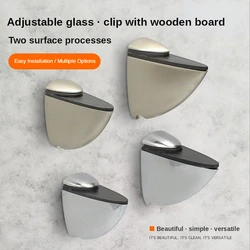 4pcs Adjustable Glass Clip Fixing Clip Fish Mouth Clip Partition Bracket Bracket Alloy Wall Plate Splint Bracket