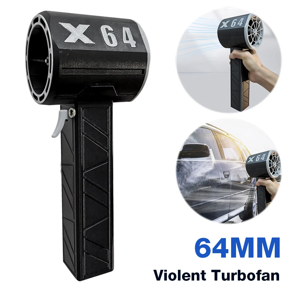 Violent Turbo Fan 64mm Brushless Motor Thrust Electric Strong Dust Blower Handheld Turbo Jet Fan 8000mAh for PC Keyboard