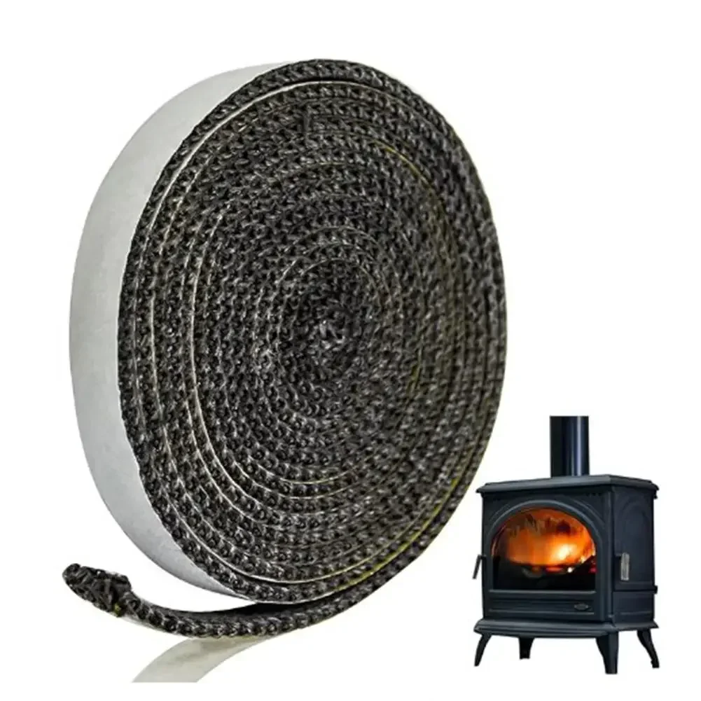 Replacement Gasket Cord Fireplace Maintenance Fireplace Sealing Rope Adhesive Stove Rope Effective Heat Insulation