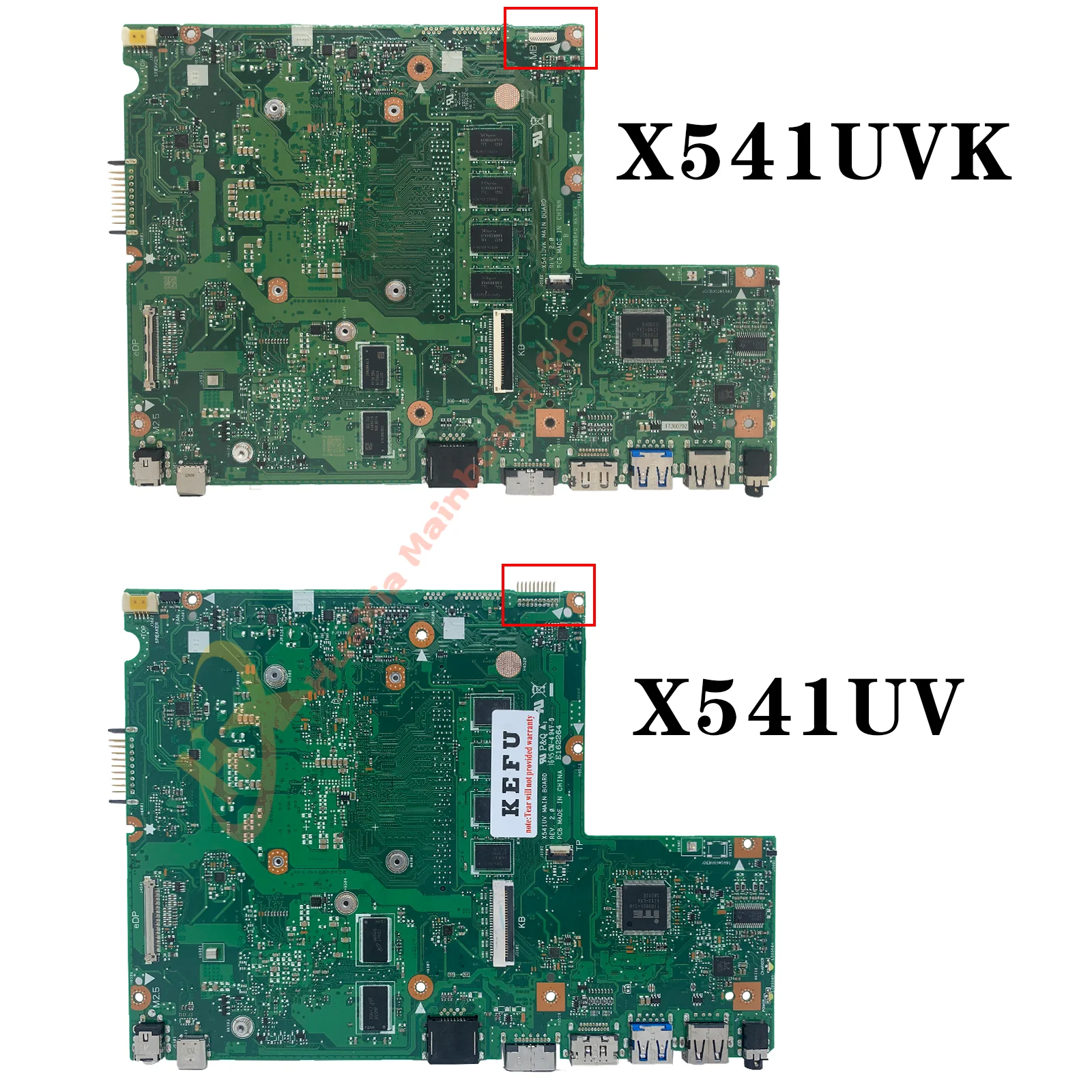 Imagem -02 - Mainboard para Asus X541uj X541uvk X541uv F541u A541u Laptop Placa-mãe i3 i5 i7 6th 7th Gen Gt920m V2g Ram4gb 8gb X541u