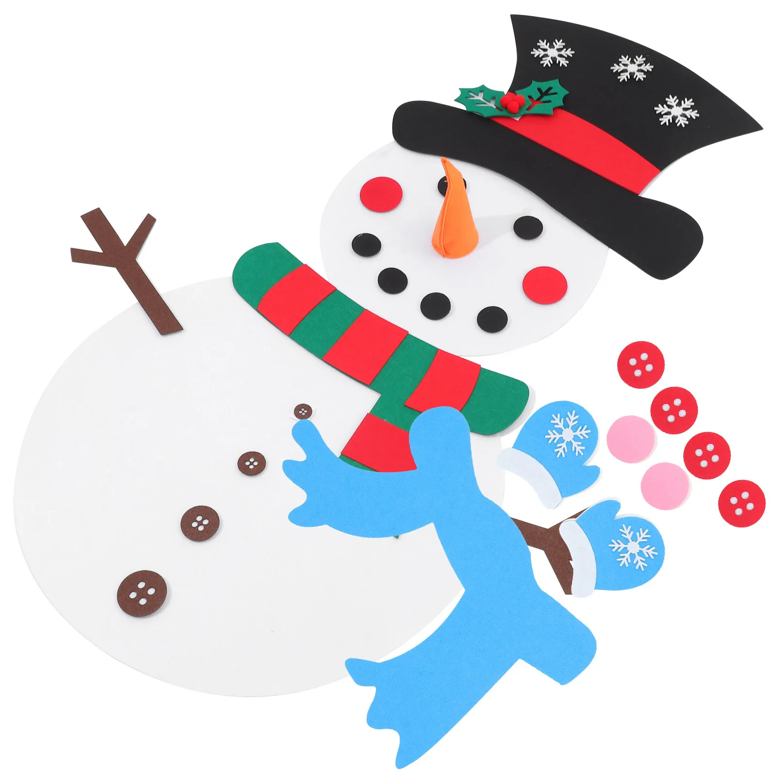 Набор для DIY: снеговик на Рождество, экологически чистый подарок