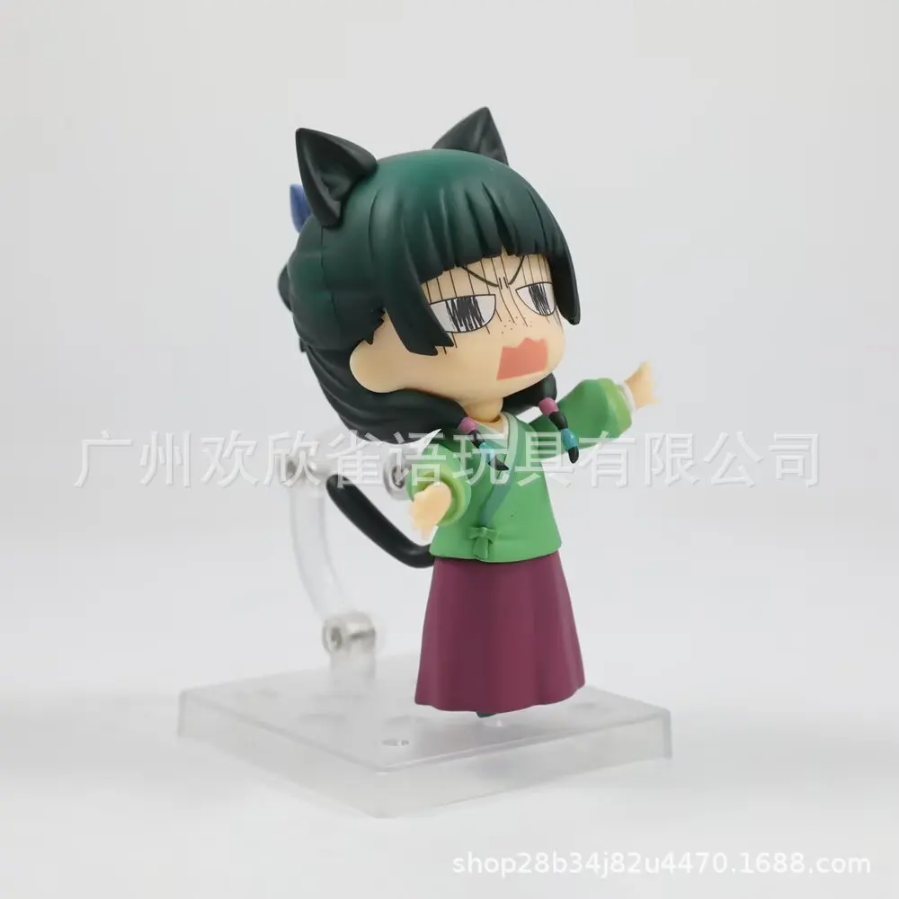 يوميات الصيدلي ماو ماو كيو نسخة الطين دمية تعبيرات الوجه القابلة للتبديل أنيمي مكتب الشكل هالوين تحصيل هدية