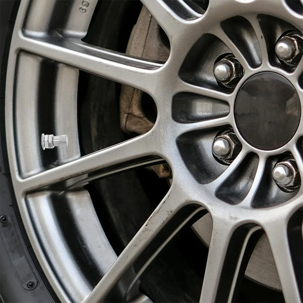 

6 Pcs Tire Valve Stems Metal Heavy Duty High Pressure Plastic Atv Spare Tires Leakproof Durable Easy Installation Motorcycle