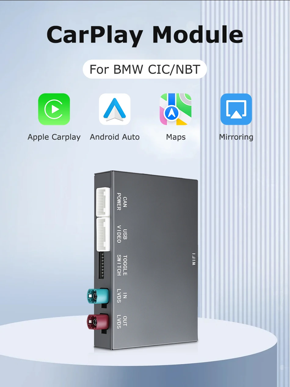 Kabellose CarPlay-Schnittstelle für BMW NBT CIC System 12345 Serie X1 X3 X4 X5 F20 F21 F30 F31 F34 F10 F48 F25 F26 F15 F60 F10 E84 – Detail 3