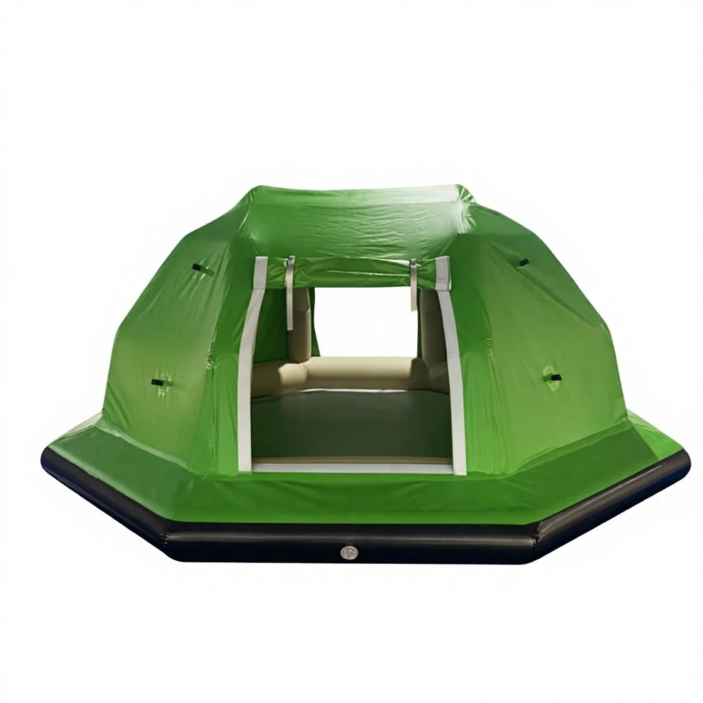 

Семейный кемпинг, надувная палатка с плавающим островным плотом для кемпинга в озере и реке, новинка