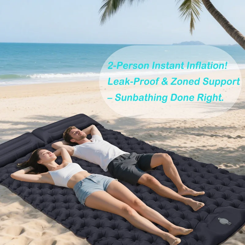 

Надувной матрас для кемпинга, ультралегкий, водонепроницаемый, портативная надувная кровать для палатки, походов и приключений