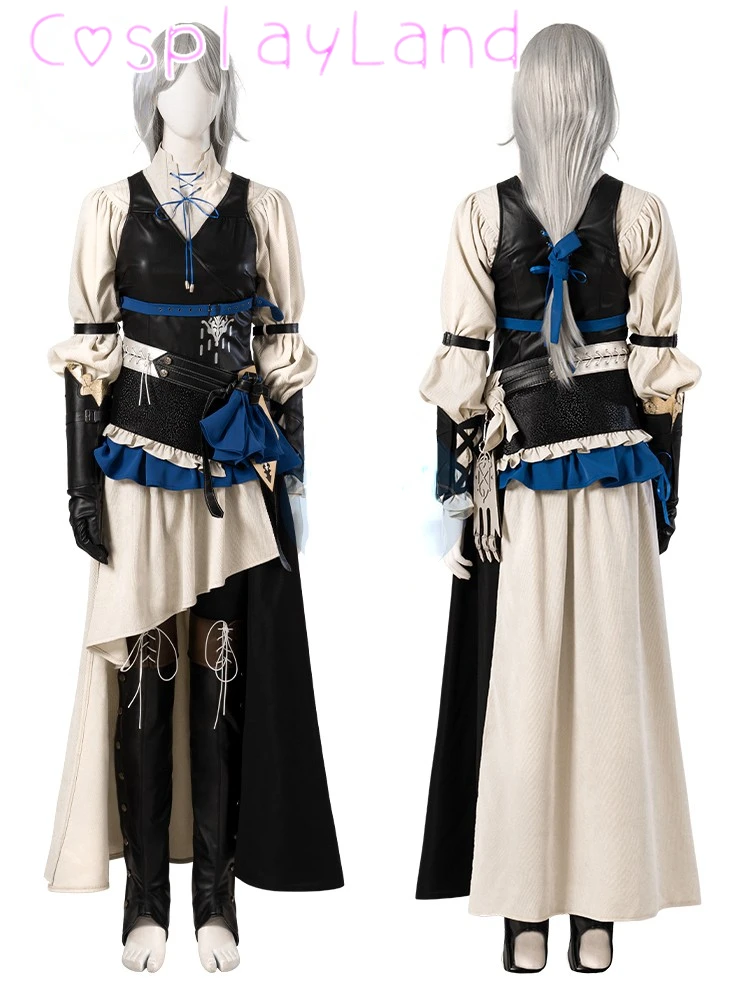 FF16 Young Jill Warrick Fantasia Cosplay Game Costume Dress Accessories Outfits Halloween Carnival Party Disguise Suit Plus Size