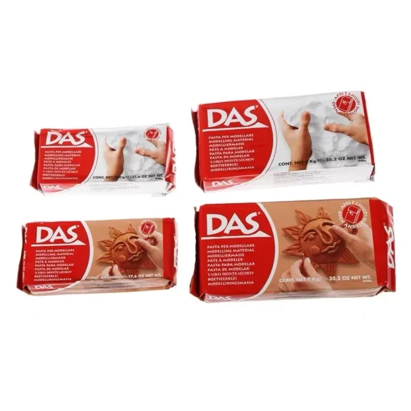 DAS Air Hardening Modeling Material Clay Terra Cotta/White 500g/1000g