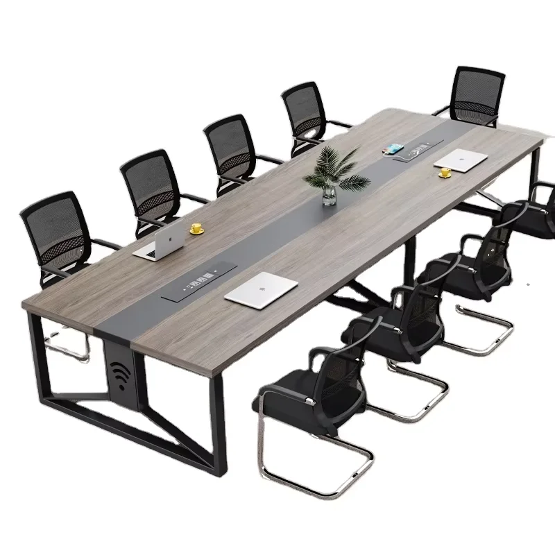 

Modern Luxury High-End Foldable Wooden Office Furniture Meeting Table And Chair Set For Schools Conferences Reception Desks