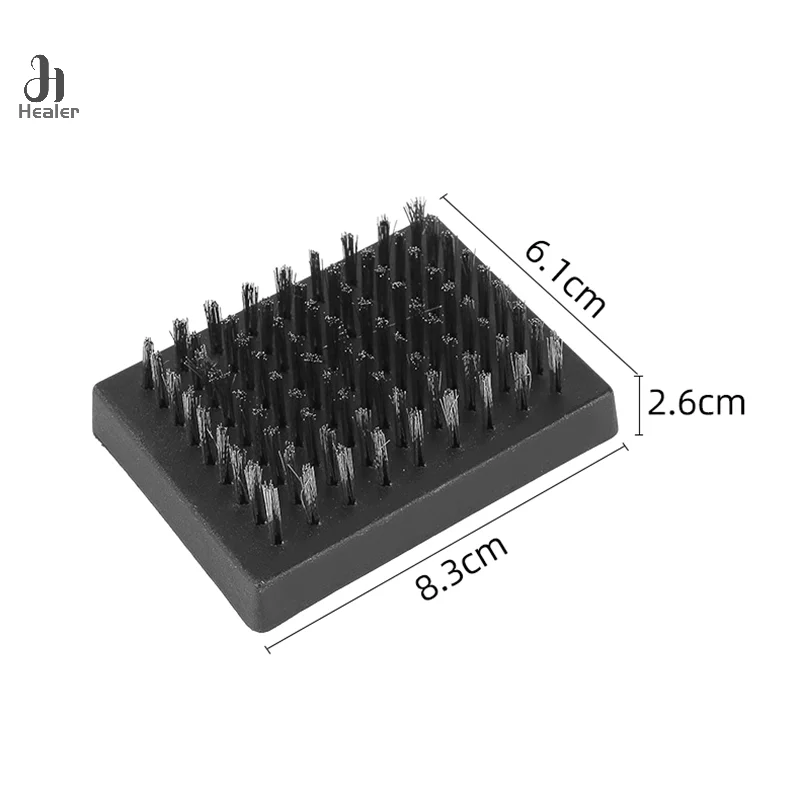 Grill Brush Replacement Heads Heat-Resistant Wire Bristle Grill Wireless Cleaning Brush Heads Portable BBQ Cleaner