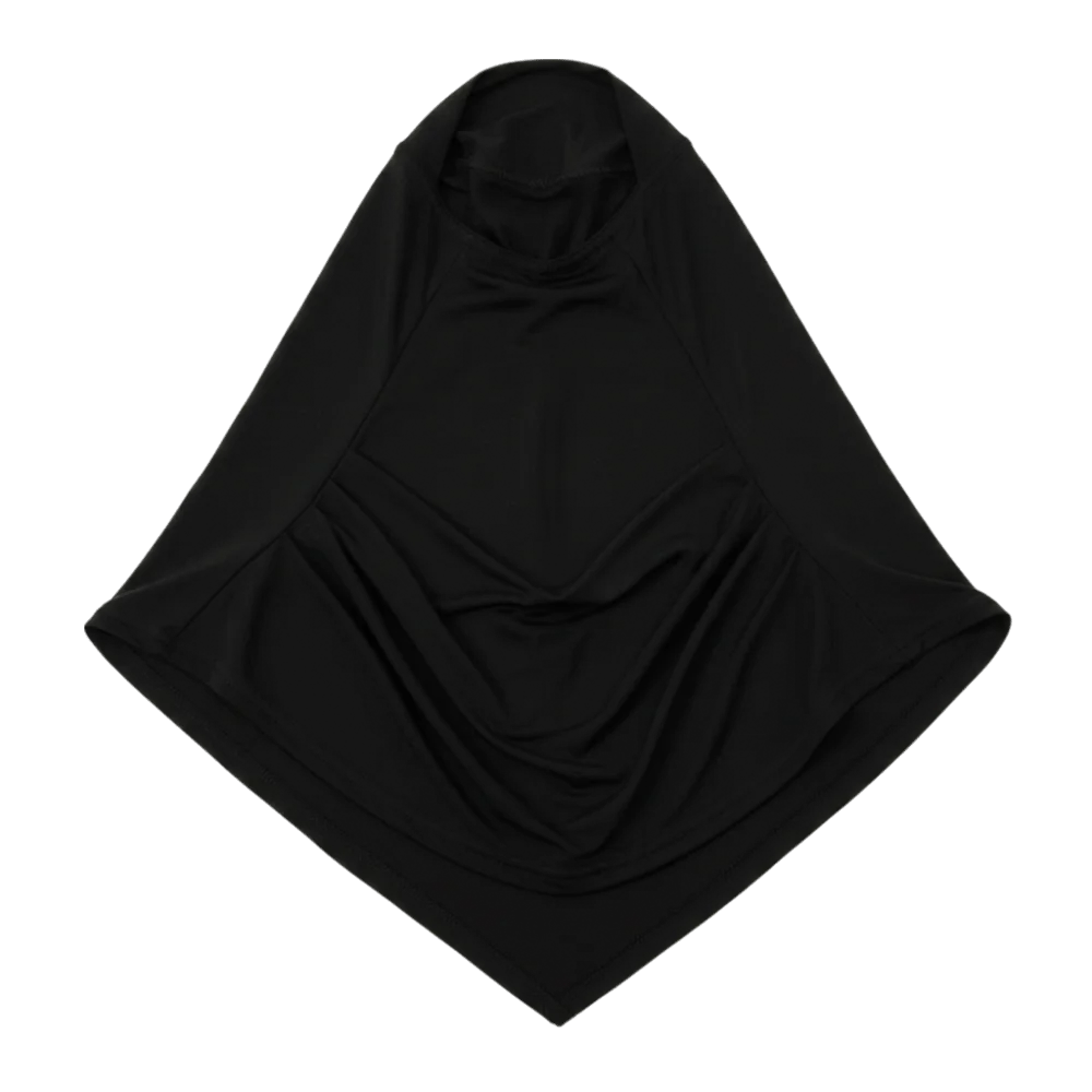 

Breathable Instant Hijab Crinkle Rayon Plain Design Sports Headscarf Lightweight Polyester Full Neck Cover Turban Sports Wear