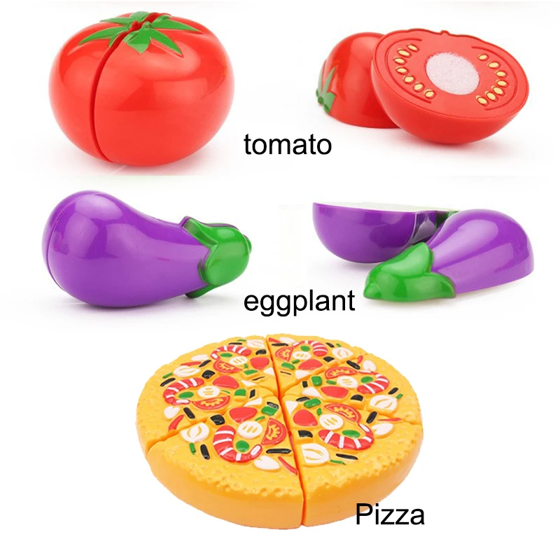 Kinder Rollenspiel Obst-Schneidespiel Simulationsküchen-Spielzeug Pizzazubereitung Gemüse Kochset Mädchen Interaktives Spielzeug Geschenk – Detail 10