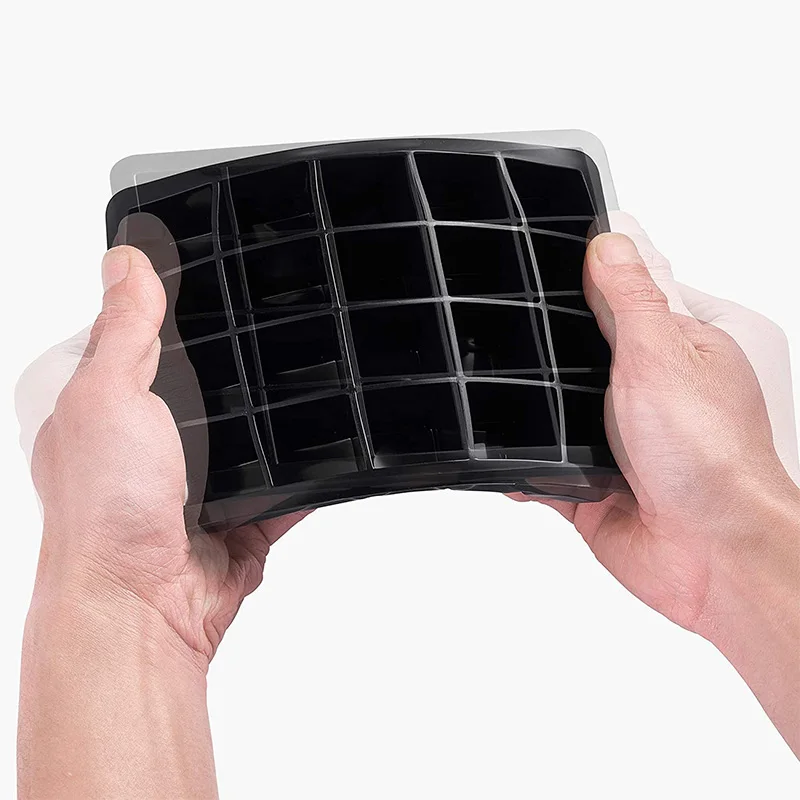 ABWZ-Silicone Ice Cube Trays 1Inch Ice Tray Small Cube, 40 Cavities Square Ice Cube Mold For Chilling Cocktail Making Ice