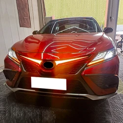 Suitable for 2018-2023 years Toyota Camry front bumper center grid light turn signal accessories