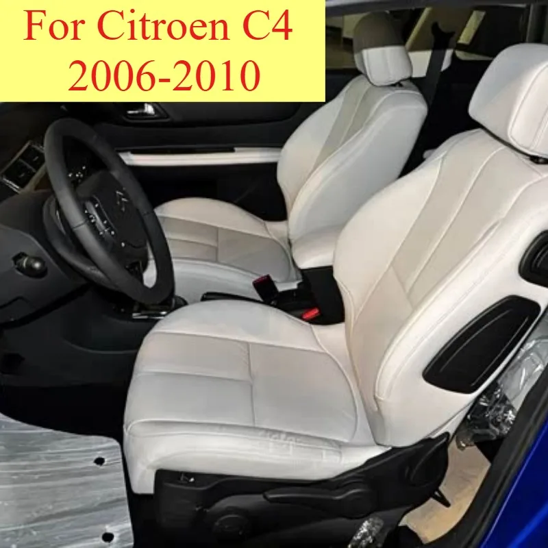 Fit for Citroen C4 2006-2010 Vegan Leather Custom Car Seat Covers for 5 Front Seats