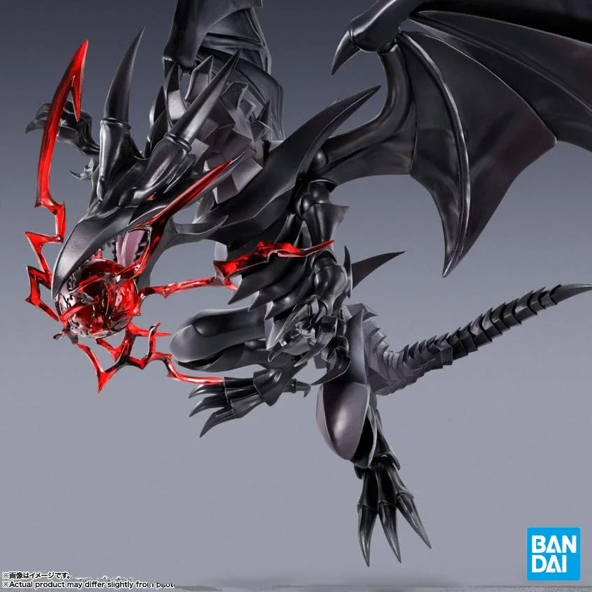 Genuine Bandai S.H.Monsterarts Shm Yu-Gi-Oh Red Eyes Black Dragon Anime Action Figures Toys Gift Models Collection Gifts Toy