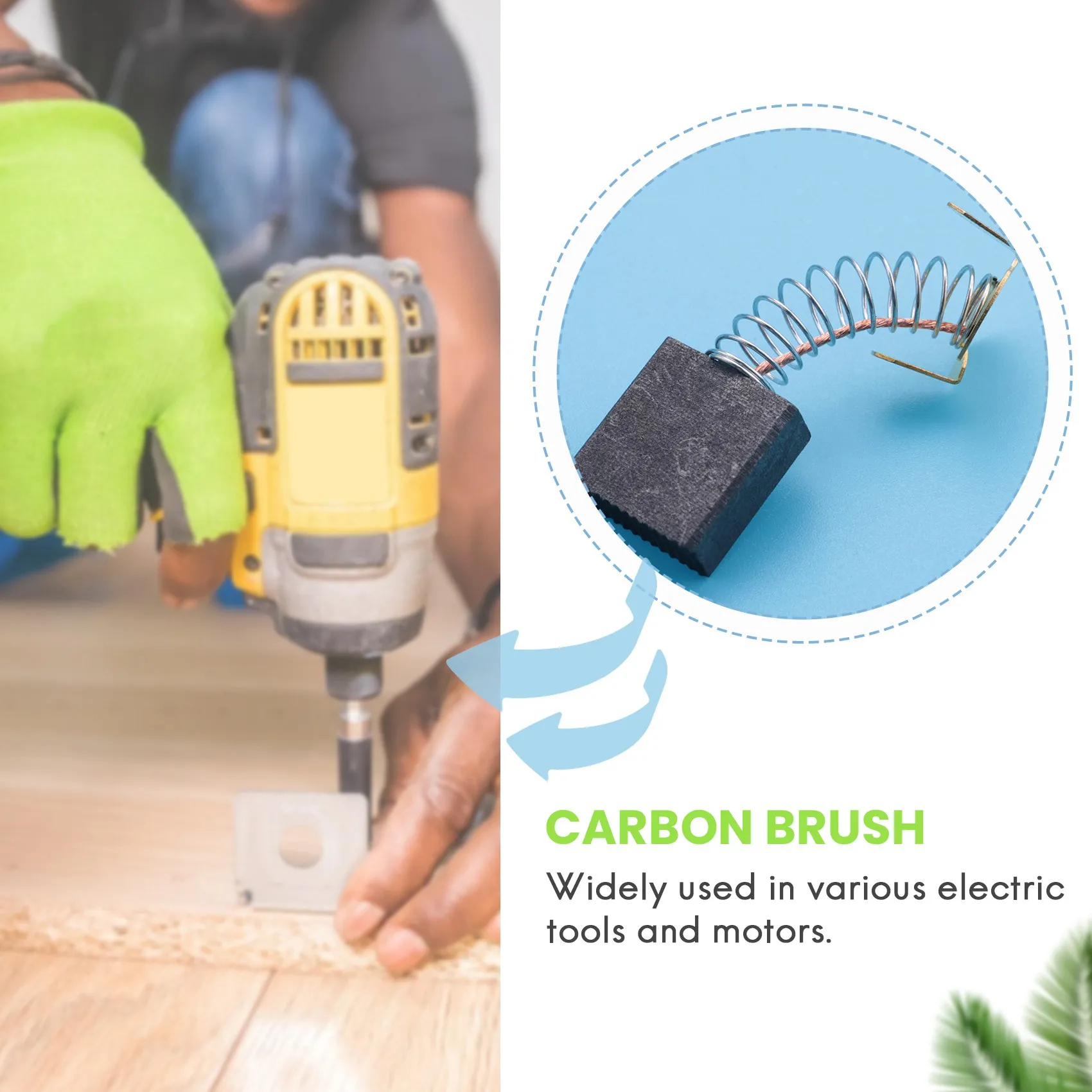 Escovas de carbono RTCX-10Pcs para serra de esquadria Evolution Rage 3 255mm