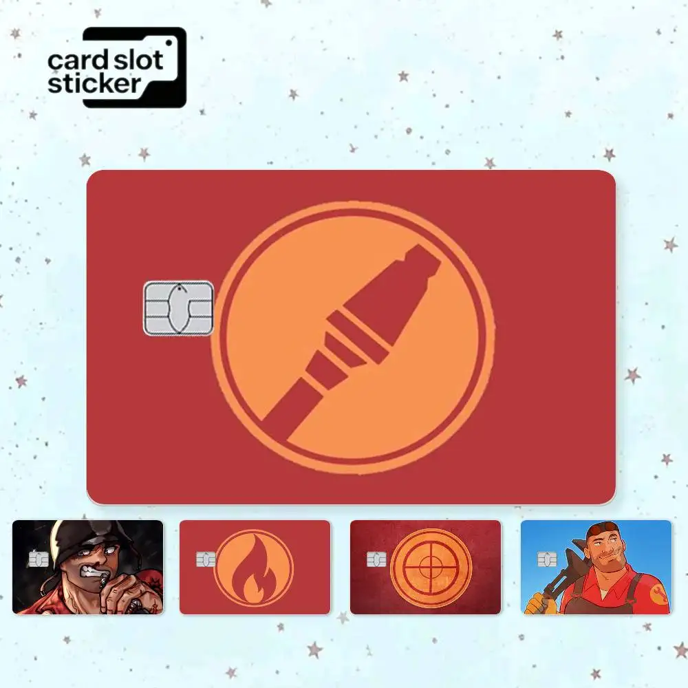 

T-Teams F-Fortress GameS Credit Card HD Stickers Small Chip Waterproof Sticker Game Card Decal Gift