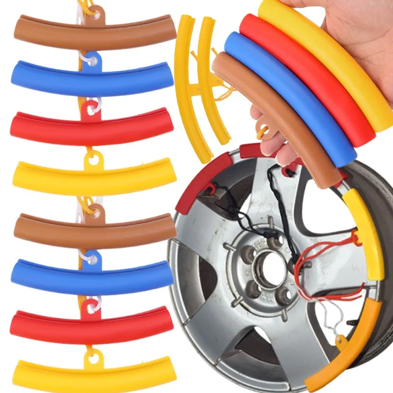 Protectores de llanta para rueda de motocicleta y coche, Protector de llanta de rueda de bicicleta y coche, Protector de cambiador de neumáticos, herramienta de protección de cambio de neumáticos, 4 colores