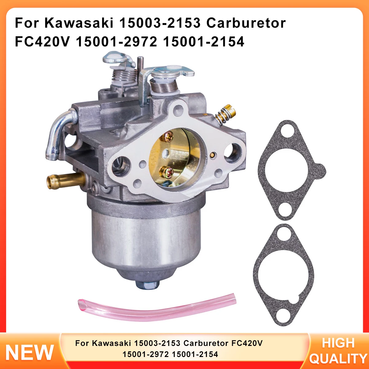 

Carburetor Set for Kawasaki FC420V Engine Models - Replaces 15003-2153, 15001-2972, 15001-2154