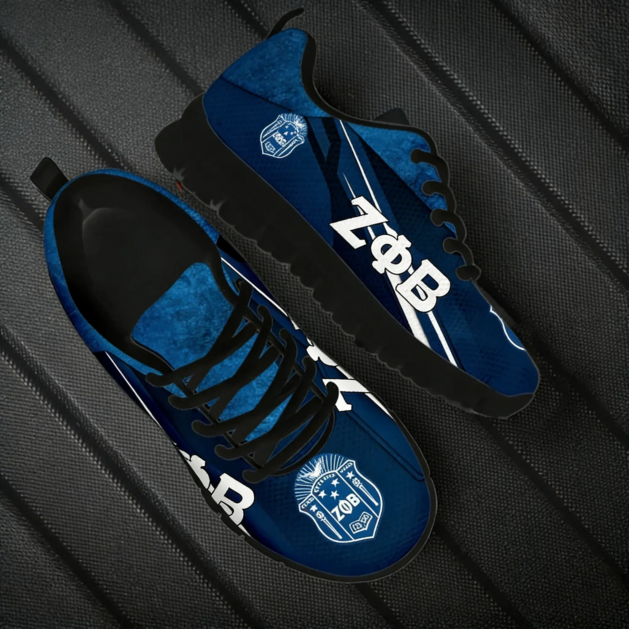 

Cool Wear-Resistance Women‘s Running Sneakers Zeta Phi Beta Logo Men's Flat Shoes Comfort Walking Footwear Zapatos