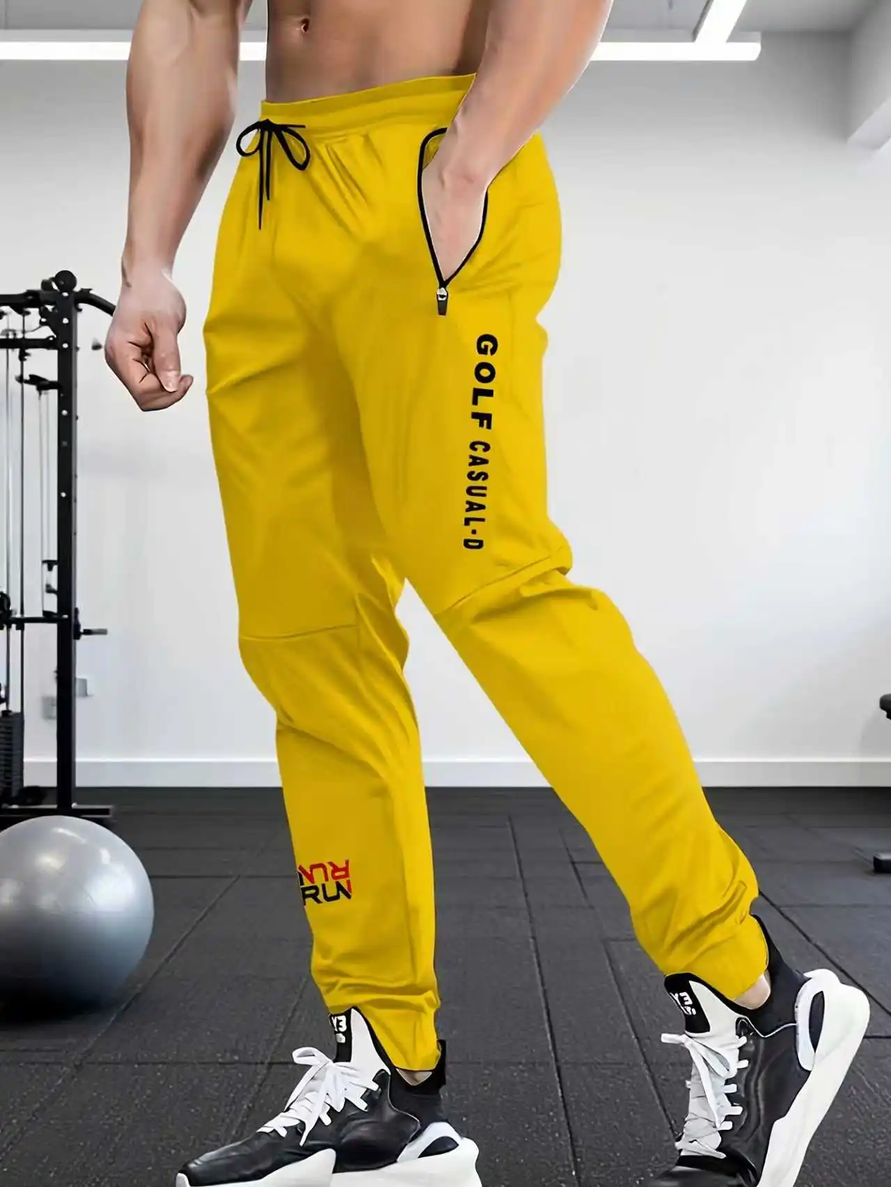 2026 Neue Herren-Sporthose aus Eisseide, schmal geschnitten und schlankmachend, Freizeithose – Detail 4