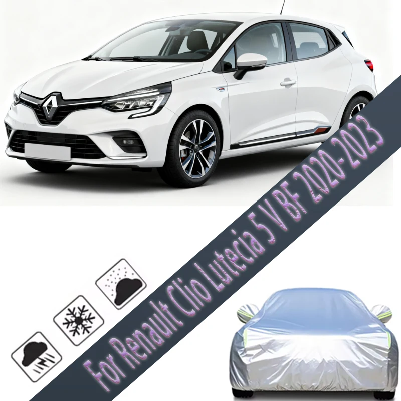 

For Renault Clio Lutecia 5 V BF 2020-2023 Outdoor Protection Full Car Covers Snow Cover Sunshade Waterproof Dustproof Exterior