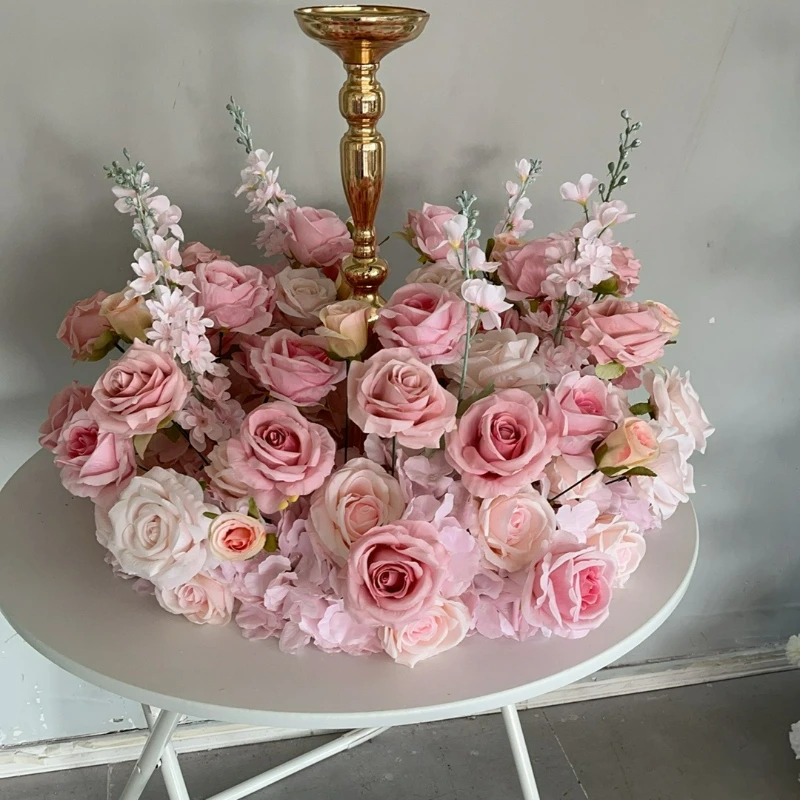 

DIA 40-80 см искусственный роза шелковый цветок свадебное украшение дорожное руководство гортензия шар фон стена окно дисплей