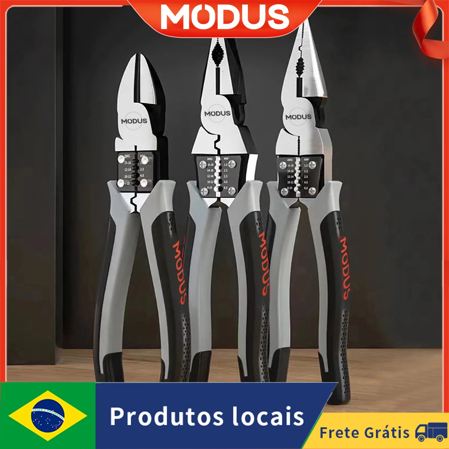 MODUS Multifunctional Universal Diagonal Pliers Heavy Needle Nose Pliers Hardware Tools Electrician Wire