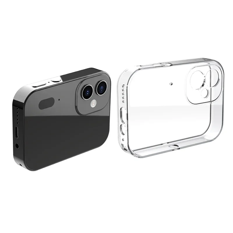 B24B D6 Night Vision Camcorder Digital Camera 4K HD 64MP Touch Control Screen Video Blog Camera Music Player Black