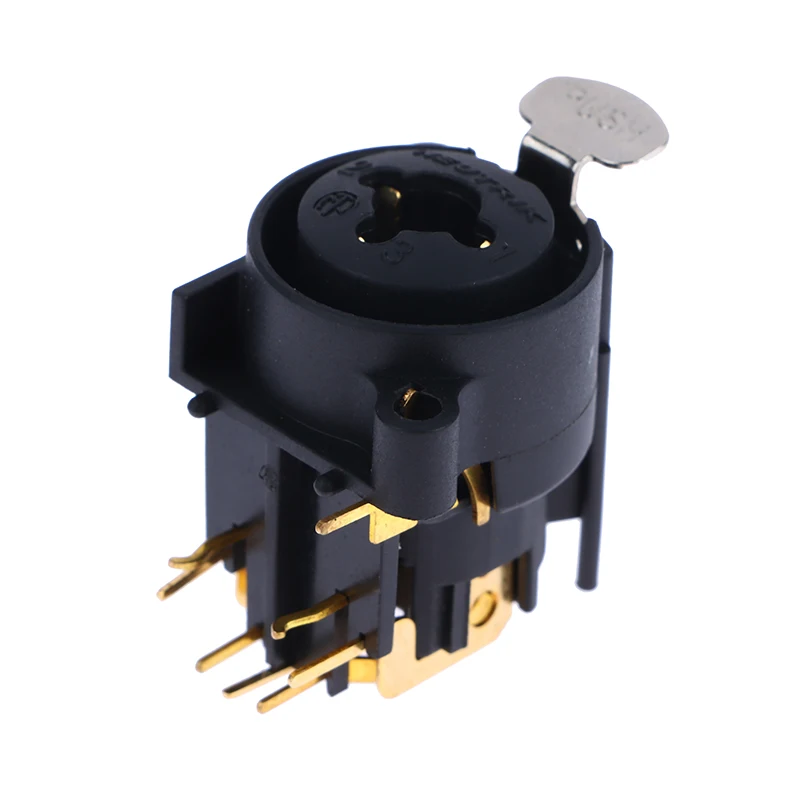 1pc Combo XLR&6.35mm Jack Connector,Panel Mount Chassis Connector for Microphone/MIC/Audio/Video System,Zinc Alloy+Pure Copper