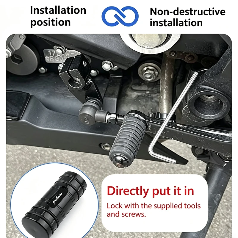 

For Bajaj Dominar 400 Pulsar Dominar400 CNC Motorcycle Accessories Gear Shift Lever Pedal Tip Extension Brake Lever Pedal