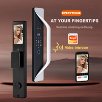 Tuya App Smart Lock Household Anti-theft Door Fingerprint Lock With Camera Password Lock Large Door Lock