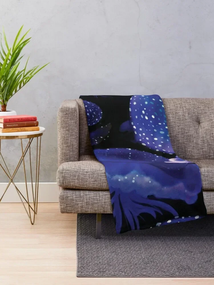 Blacklight Jellyfish Throw Blanket Fashion Sofas Plaid Blankets