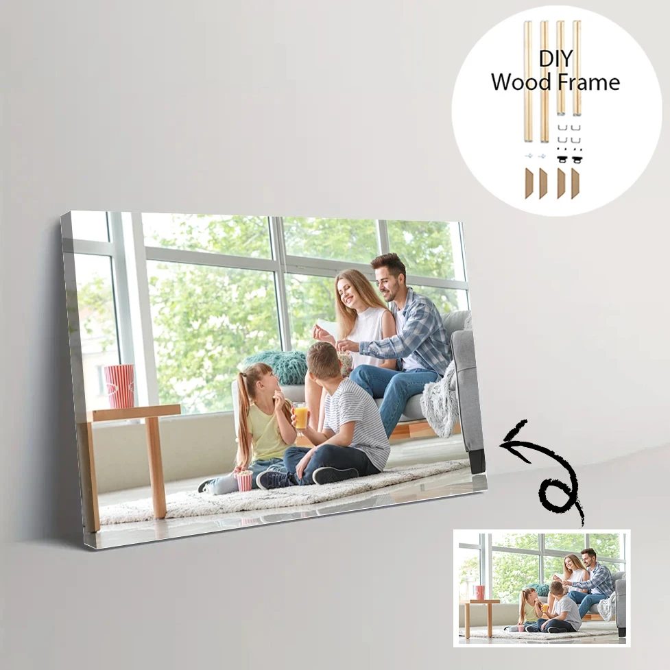 صور شخصية مخصصة مع إطارات قماش لوحات ملصقات مخصصة هدايا عيد الميلاد صور فنية للحيوانات الأليفة صور الزفاف شعار الأعمال #1