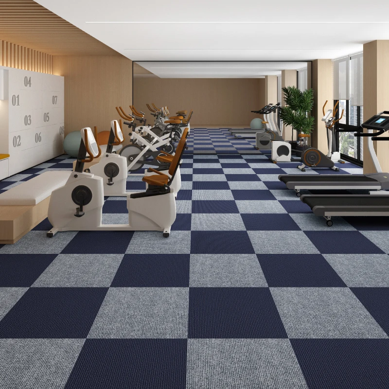 オフィス商業用自己粘着カーペットフロアマット、家庭用、セメント床、防音、屋内防水、接着剤不要