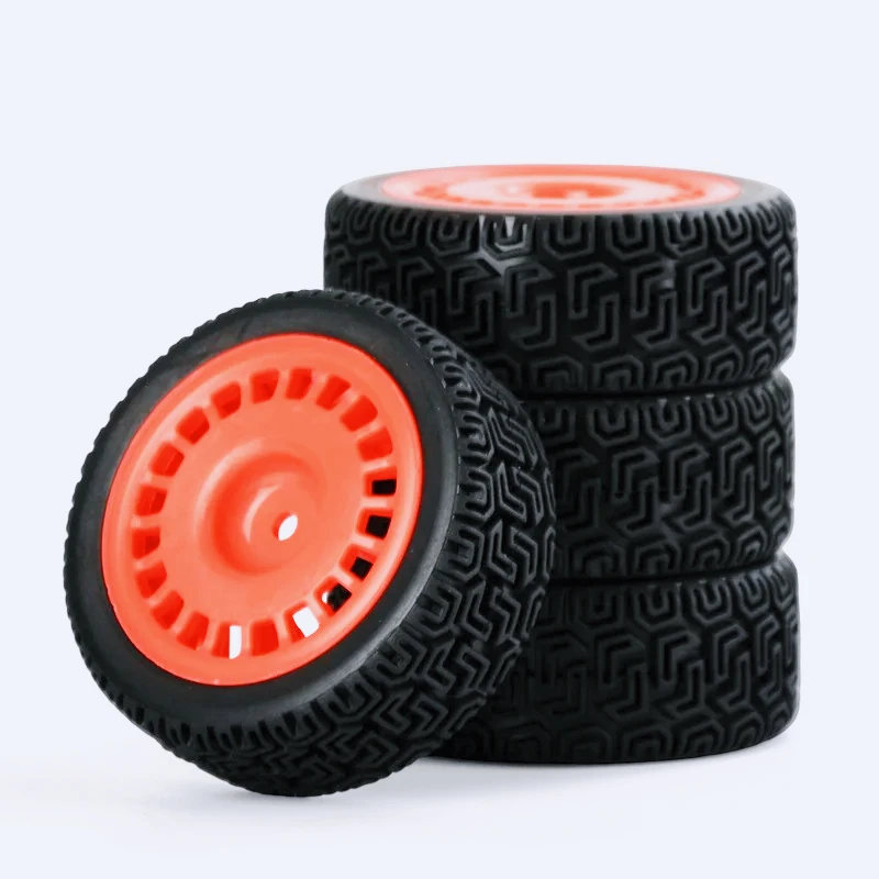 1/10 RC モデルカー用テンションタイヤ 68mm ゴムタイヤ 4 個セット タミヤ Xv-02、Xv-01、Tt-02、Tt-01、Ptg-2 用