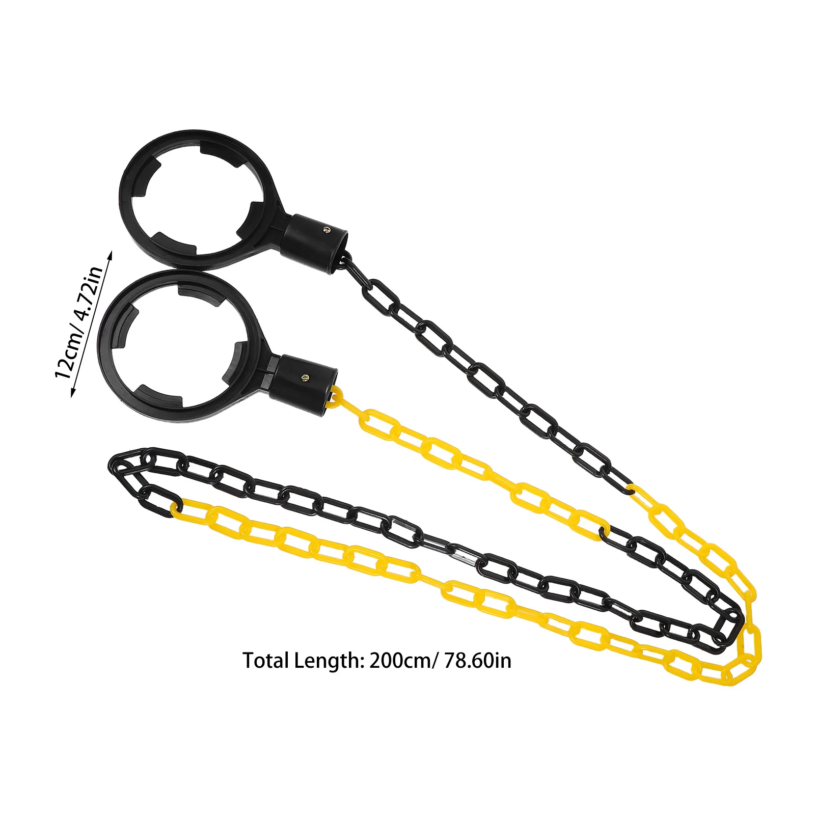 Durable Bright Color Plastic Chain Link Fence Safety Barrier for Parking Driveway Crowd Control and Traffic Warning