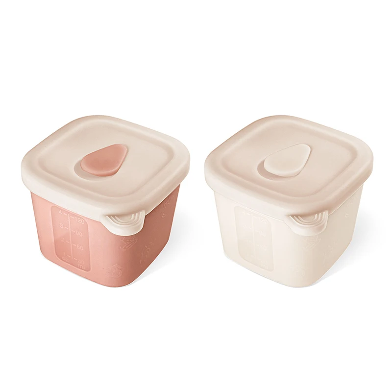 Baby Food Containers with Lids Silicone Baby Food Storage Boxes for Infant Toddlers Leakproof Freezer Reusable Baby Food Jars