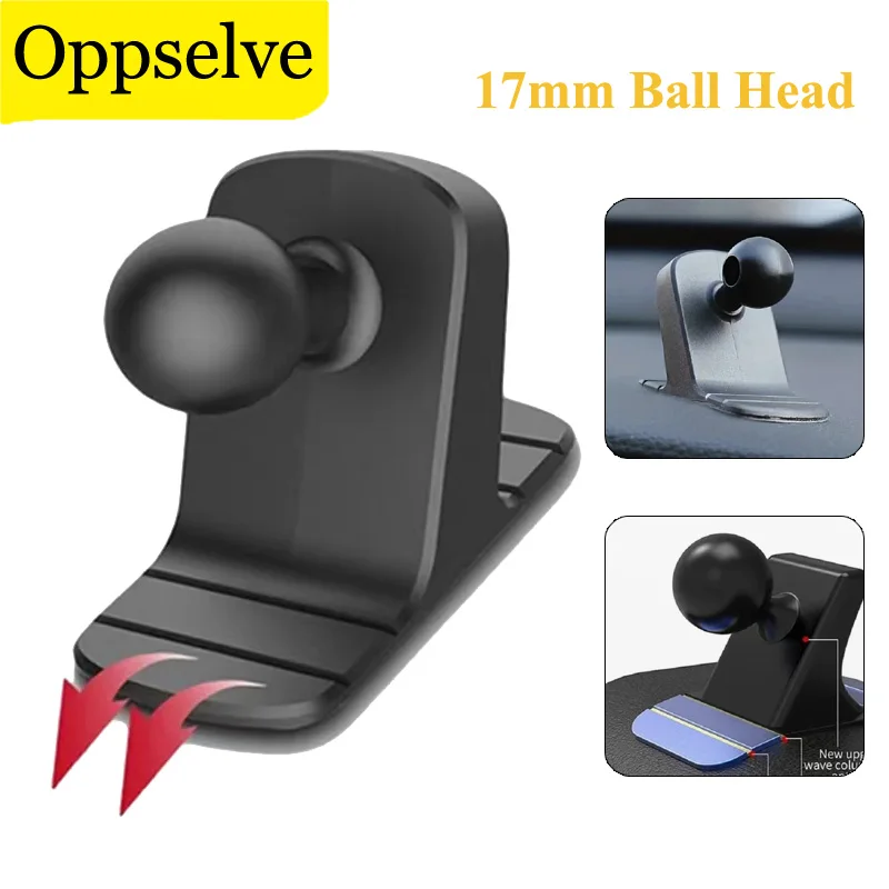 

Universal 17mm Ball Head Car Phone Holder Dashboard Mount Anti-skid Fixed Stand Base For Gravity Support Bracket Car Accessories