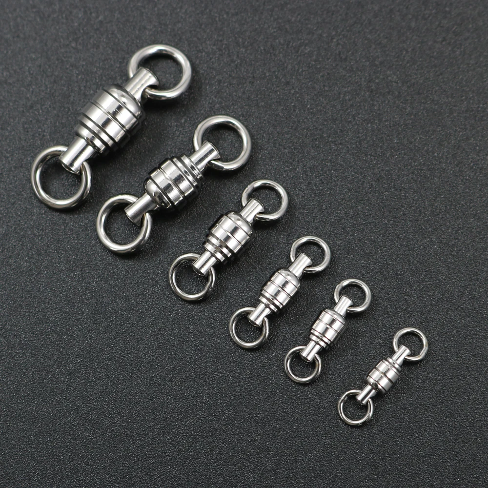 JIGGING PRO Edelstahl Kugellager Wirbel High-Speed Rotation Super Starke Zug Angeln Köder Stecker Zubehör – Detail 10