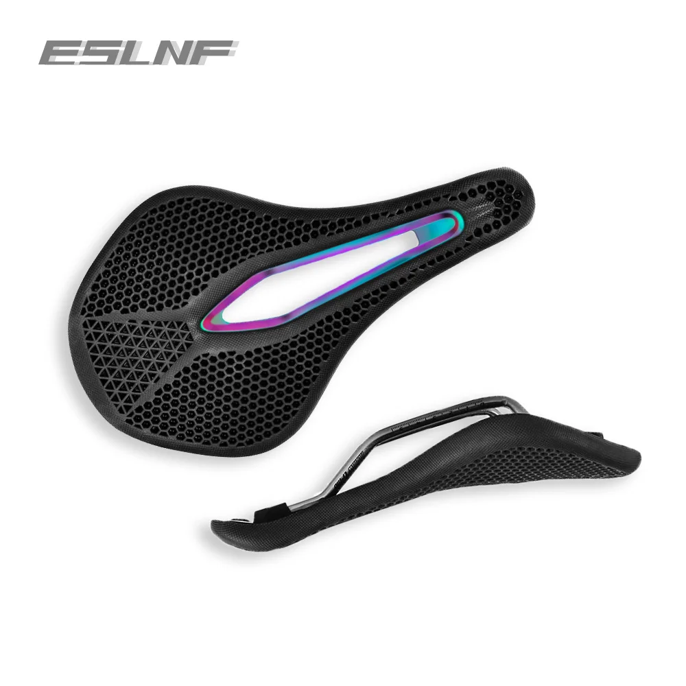 ESLNF Bicycle Breathable Beehive Bionic Structure Cushion Ultralight Shock Absorbing Bike Safety Cushion Seat Riding Accessories