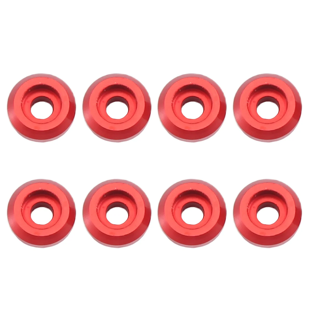 8Pcs Metal Connecting Rod Screw Gasket Shim Washer Rest for WPL C14 C24 C34 C44 MN D90 D91 D99S RC Car,Red