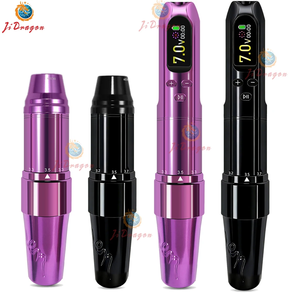 

Professional Purple PMU Wireless Tattoo Machine for Permanent Makeup Microblading Eyebrows Lip SMP Scalp Rotary Tattoo Pen Set