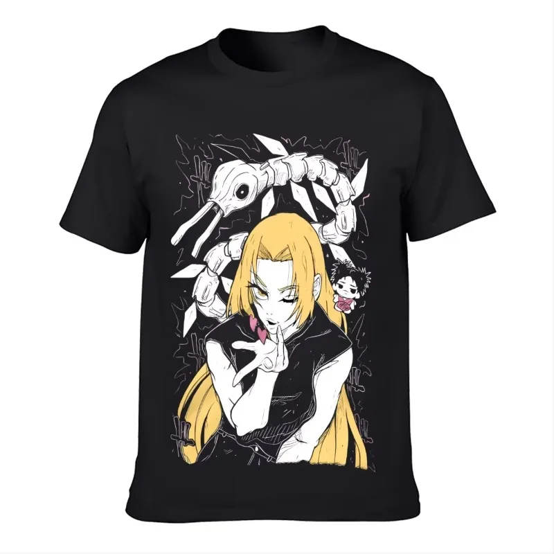 الاتجاه الصيف 2025 تأثيري محايد أبيض وأسود Kenjaku Choso Jujutsu الرعب أنيمي قميص جميع الأحجام يوكي Tsukumo تي شيرت #2