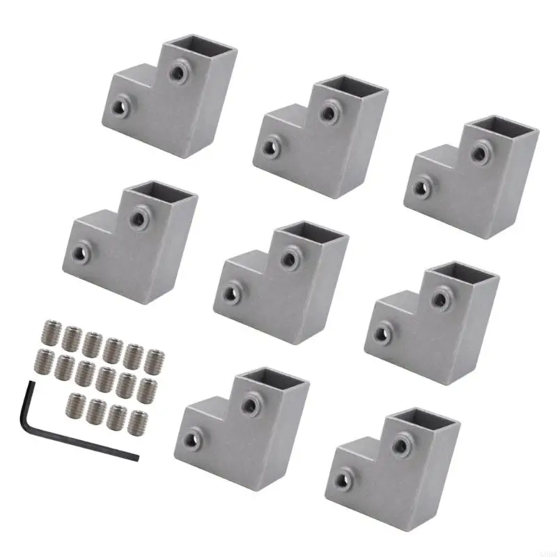  Square Pipe Fixed Joint Storage Rack Connector 3 Way Pipe Fitting Enduring