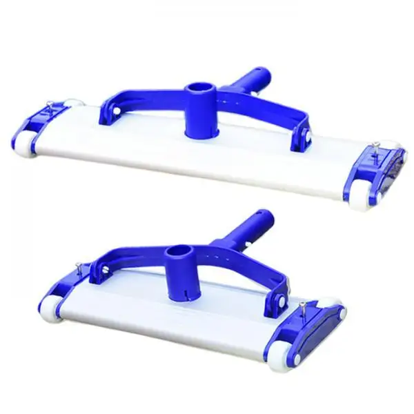 Swimming Pool Vacuum Cleaner Brush with Wheels Pool Suction Removable Handle Pool Dirt Suction Vacuum Head Cleaning Supplies