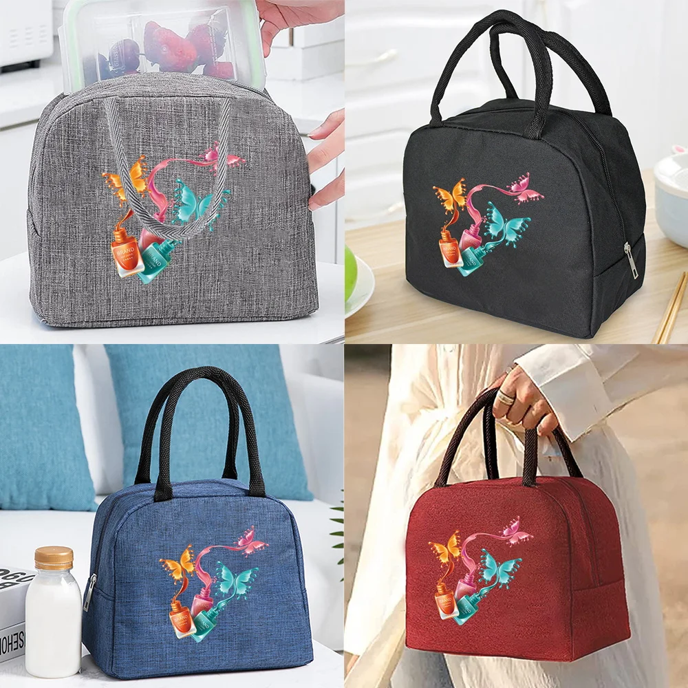 

Lunch Insulated Bag Thermal Food Picnic Bags Handbags Organizern Creative Partten Unisex Cooler Tote for Work